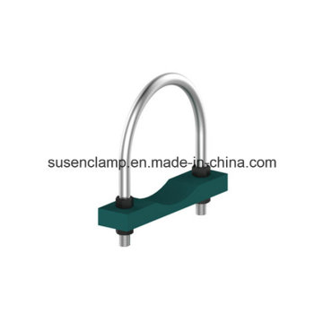 U Bolt/Clamp with PP Plastic /PA polyamide Cushion Block